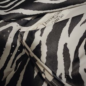 Jessica McClintock embellished strapless gown